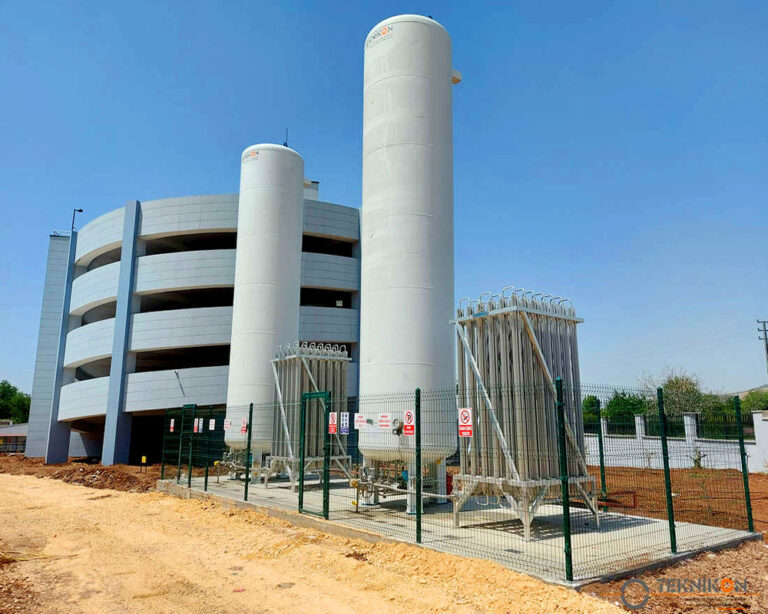 Industrial Gases Storage Tanks Installation